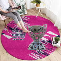 Caribbean Cricket Barbados Personalized Round Carpet Make It Three 2025 is Ours - Wonder Print Shop