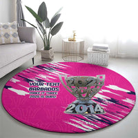 Caribbean Cricket Barbados Personalized Round Carpet Make It Three 2025 is Ours - Wonder Print Shop