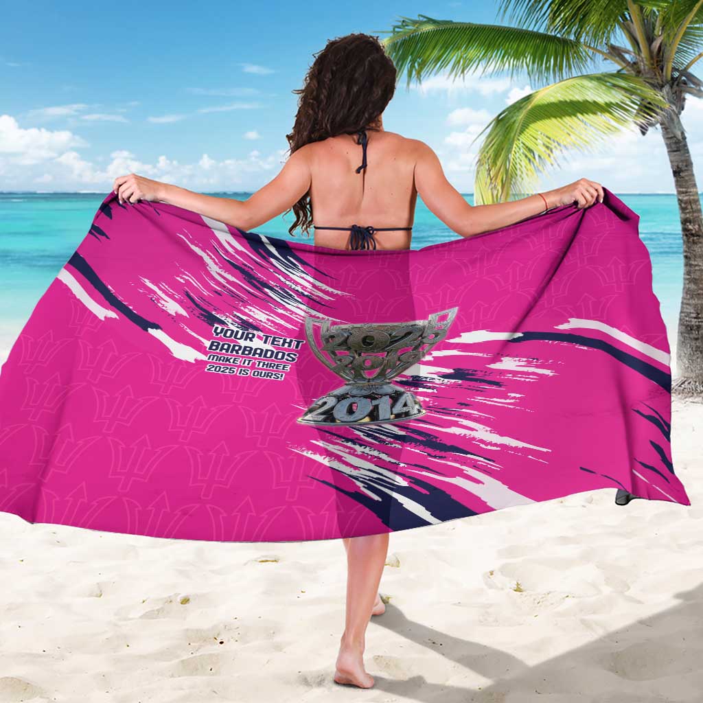 Caribbean Cricket Barbados Personalized Sarong Make It Three 2025 is Ours - Wonder Print Shop