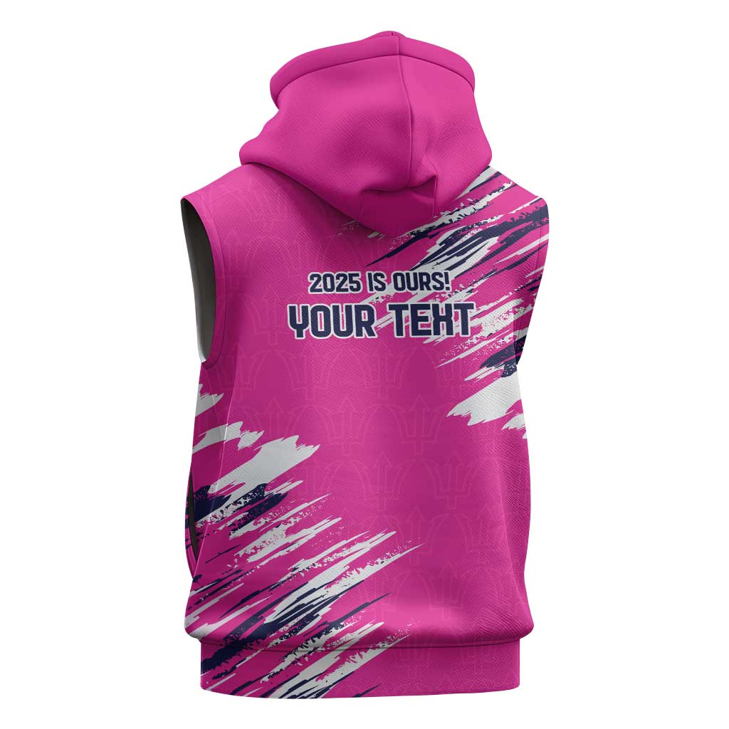 Caribbean Cricket Barbados Personalized Sleeveless Hoodie Make It Three 2025 is Ours - Wonder Print Shop