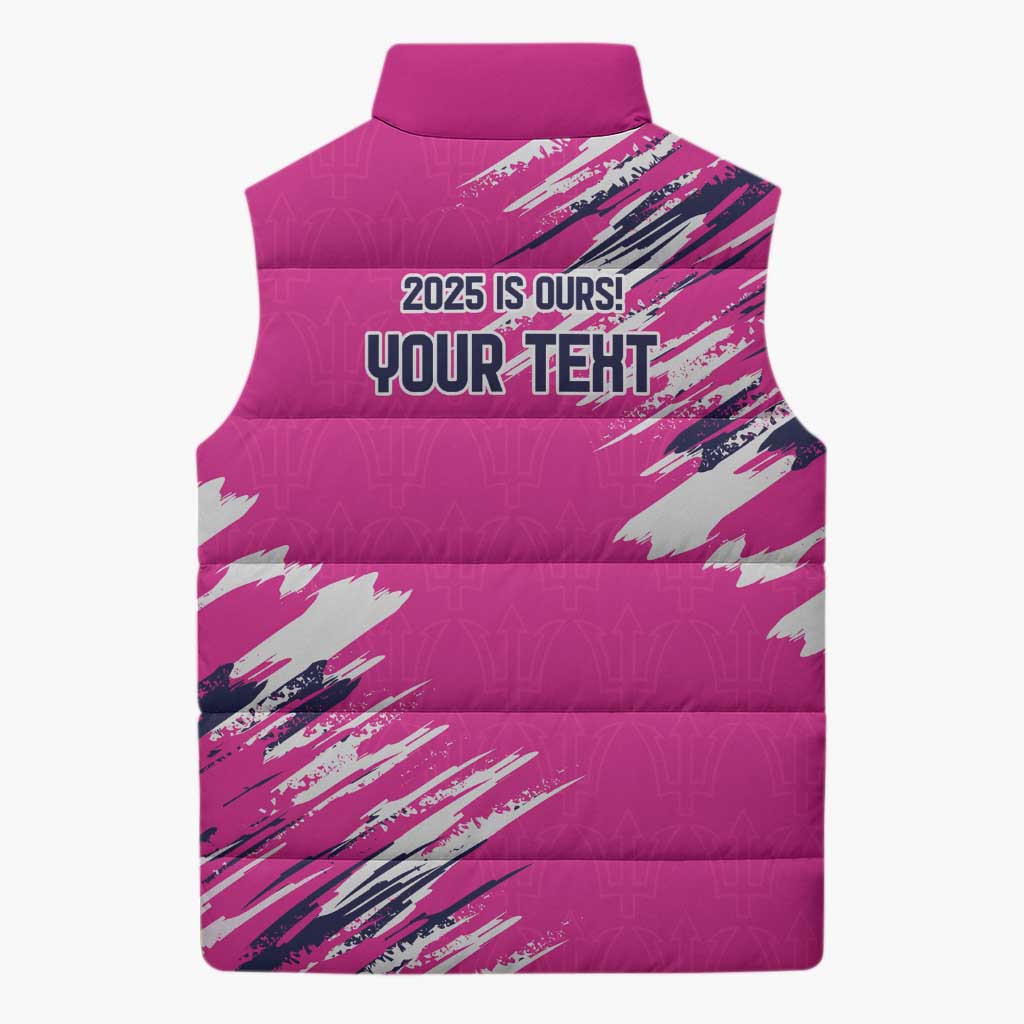 Caribbean Cricket Barbados Personalized Sleeveless Puffer Jacket Make It Three 2025 is Ours - Wonder Print Shop
