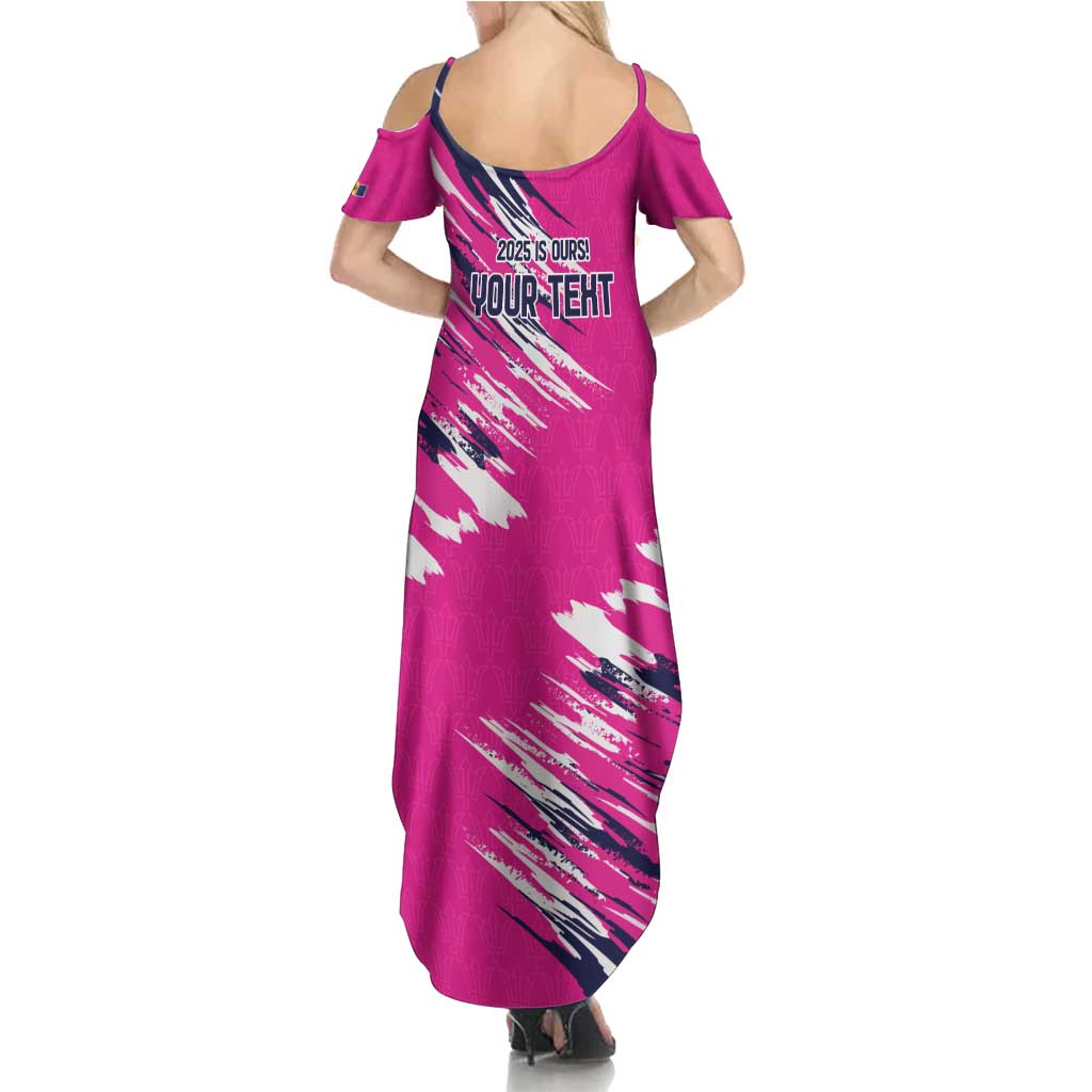 Caribbean Cricket Barbados Personalized Summer Maxi Dress Make It Three 2025 is Ours - Wonder Print Shop