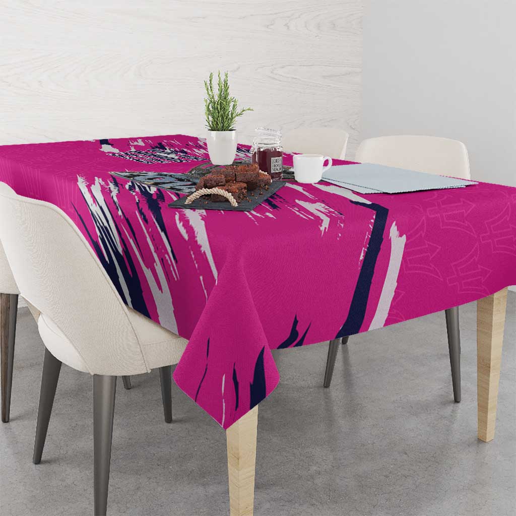 Caribbean Cricket Barbados Personalized Tablecloth Make It Three 2025 is Ours - Wonder Print Shop