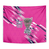 Caribbean Cricket Barbados Personalized Tapestry Make It Three 2025 is Ours - Wonder Print Shop