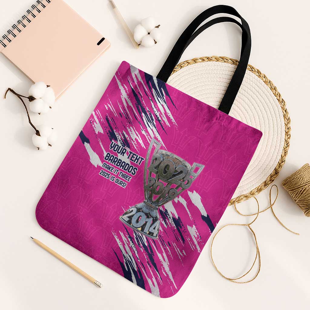 Caribbean Cricket Barbados Personalized Tote Bag Make It Three 2025 is Ours - Wonder Print Shop