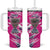 Caribbean Cricket Barbados Personalized Tumbler With Handle Make It Three 2025 is Ours - Wonder Print Shop