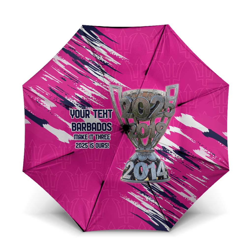 Caribbean Cricket Barbados Personalized Umbrella Make It Three 2025 is Ours - Wonder Print Shop