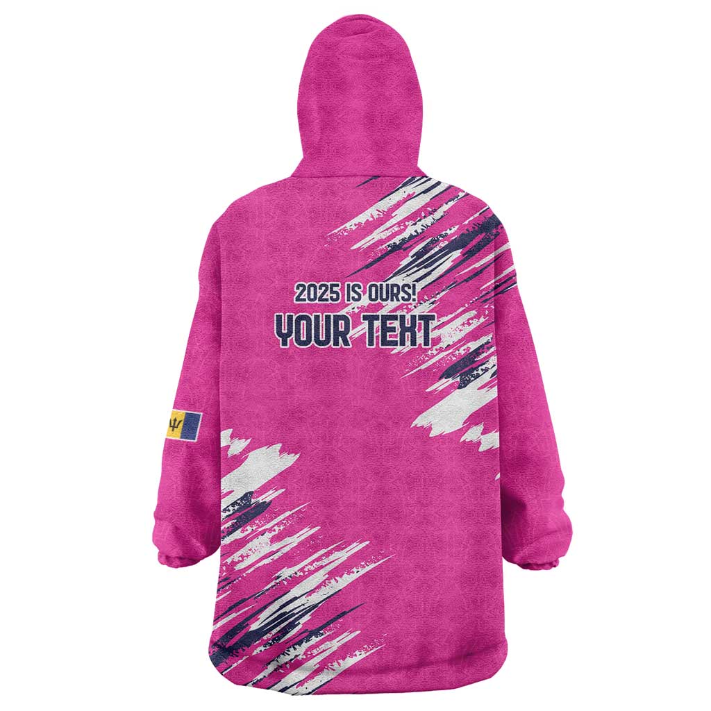 Caribbean Cricket Barbados Personalized Wearable Blanket Hoodie Make It Three 2025 is Ours - Wonder Print Shop