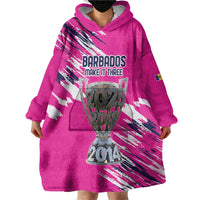 Caribbean Cricket Barbados Personalized Wearable Blanket Hoodie Make It Three 2025 is Ours - Wonder Print Shop