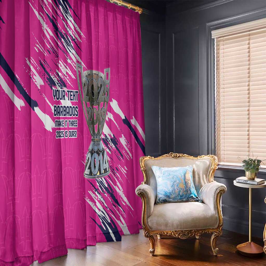 Caribbean Cricket Barbados Personalized Window Curtain Make It Three 2025 is Ours - Wonder Print Shop