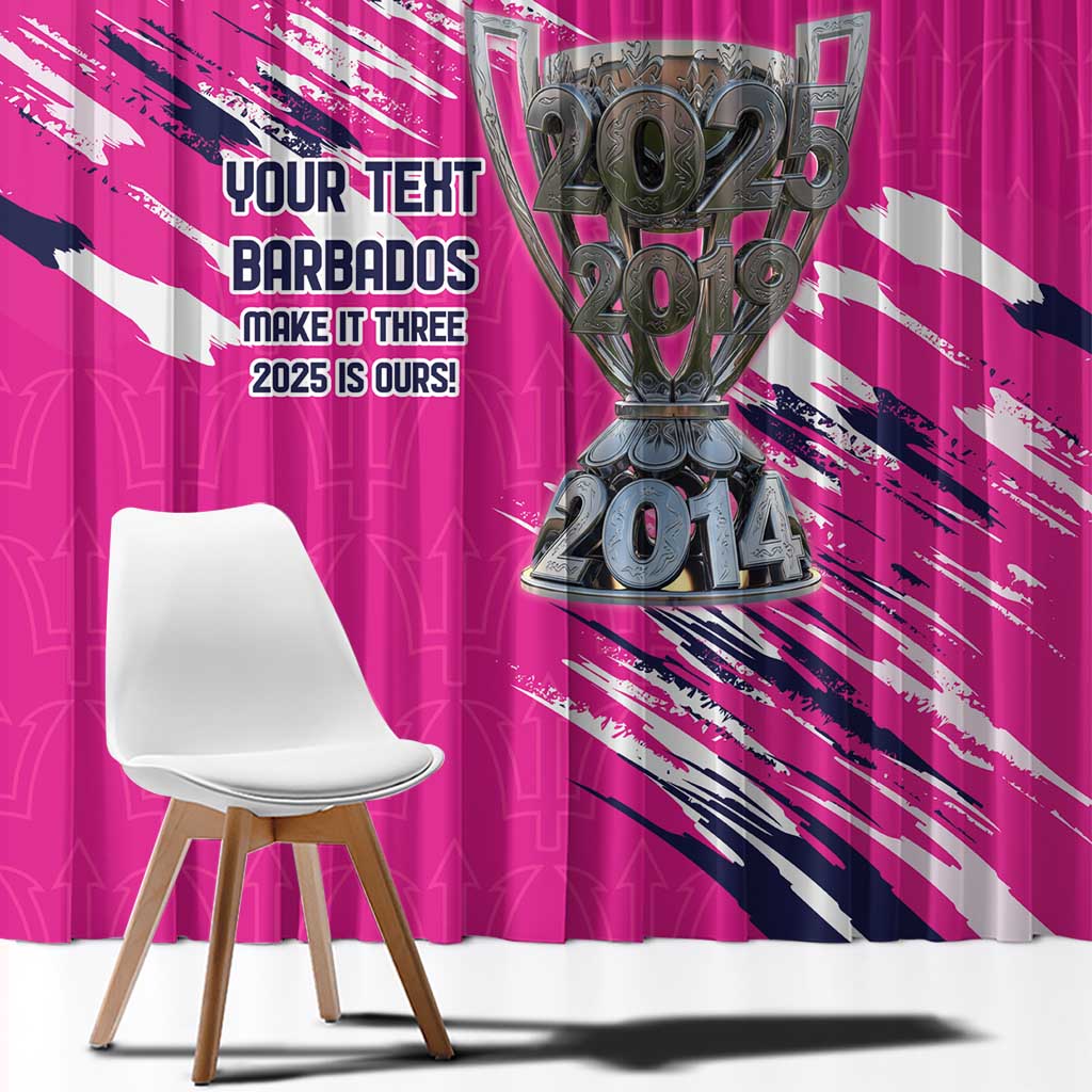 Caribbean Cricket Barbados Personalized Window Curtain Make It Three 2025 is Ours - Wonder Print Shop