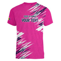 Caribbean Cricket Barbados Personalized Women V-Neck T-Shirt Make It Three 2025 is Ours - Wonder Print Shop