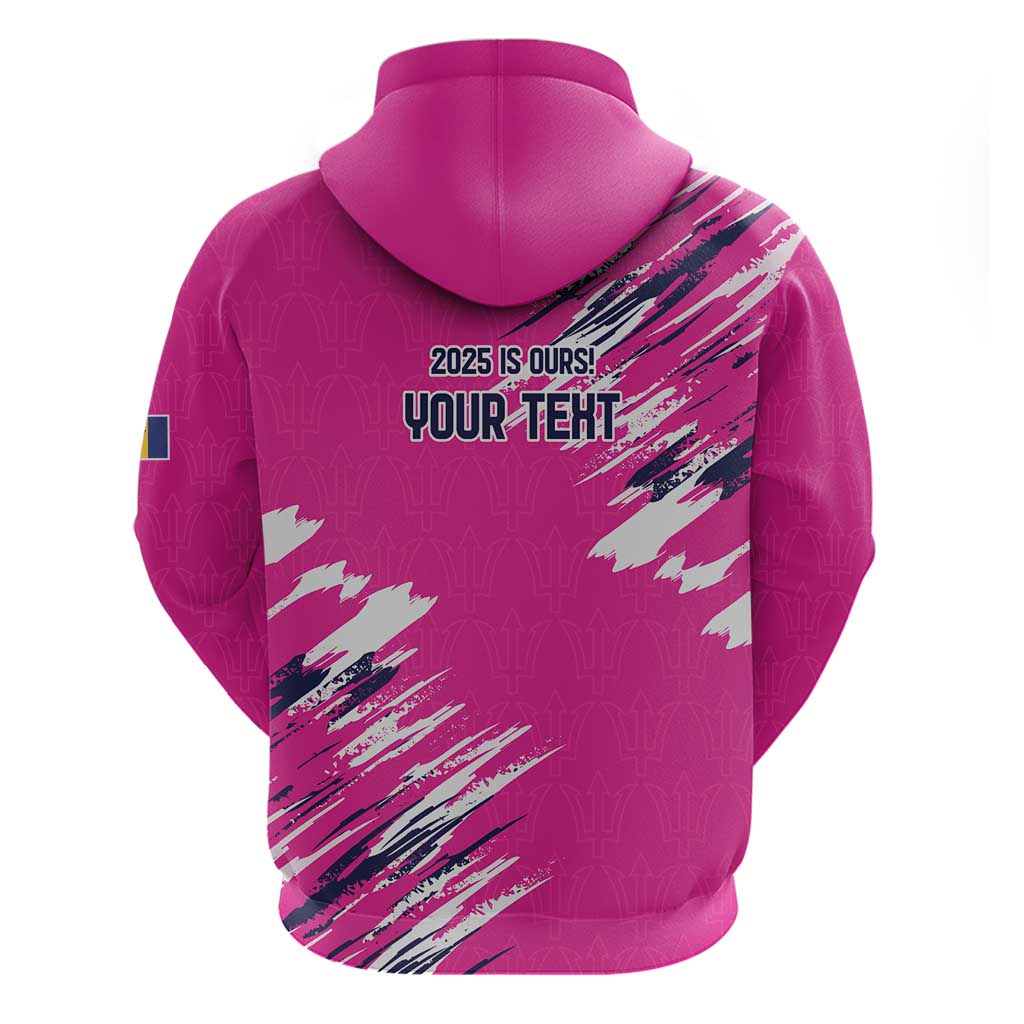 Caribbean Cricket Barbados Personalized Zip Hoodie Make It Three 2025 is Ours - Wonder Print Shop