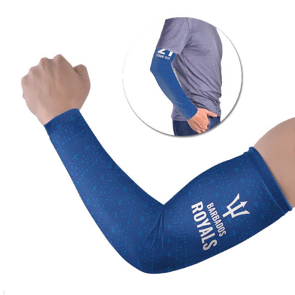 Caribbean Cricket Barbados Custom Arm Sleeves Strike of the Tridents - Wonder Print Shop