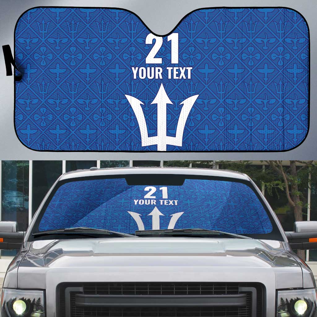 Caribbean Cricket Barbados Custom Auto Sun Shade Strike of the Tridents - Wonder Print Shop