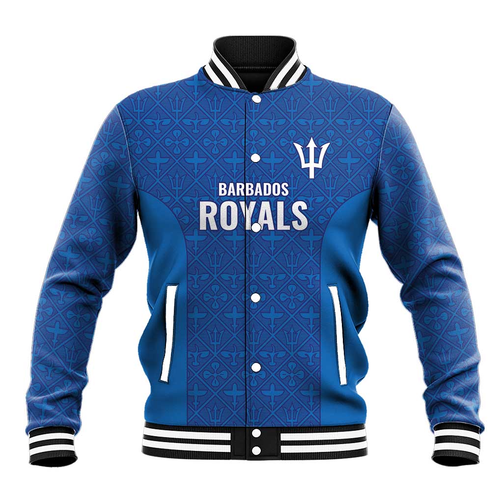Caribbean Cricket Barbados Custom Baseball Jacket Strike of the Tridents - Wonder Print Shop