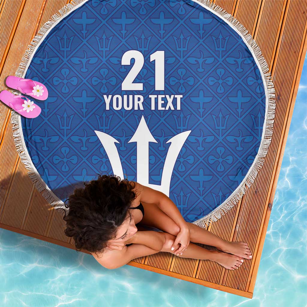 Caribbean Cricket Barbados Custom Beach Blanket Strike of the Tridents - Wonder Print Shop