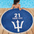 Caribbean Cricket Barbados Custom Beach Blanket Strike of the Tridents - Wonder Print Shop