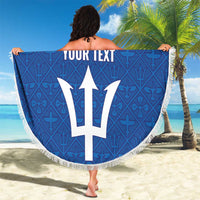 Caribbean Cricket Barbados Custom Beach Blanket Strike of the Tridents - Wonder Print Shop