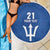 Caribbean Cricket Barbados Custom Beach Blanket Strike of the Tridents - Wonder Print Shop
