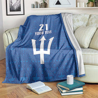 Caribbean Cricket Barbados Custom Blanket Strike of the Tridents - Wonder Print Shop