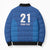 Caribbean Cricket Barbados Custom Bomber Puffer Jacket Strike of the Tridents - Wonder Print Shop