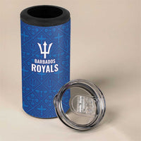 Caribbean Cricket Barbados Custom 4 in 1 Can Cooler Tumbler Strike of the Tridents - Wonder Print Shop