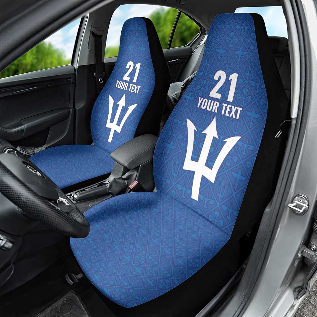 Caribbean Cricket Barbados Custom Car Seat Cover Strike of the Tridents - Wonder Print Shop