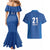 Caribbean Cricket Barbados Custom Couples Matching Mermaid Dress and Hawaiian Shirt Strike of the Tridents - Wonder Print Shop
