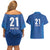 Caribbean Cricket Barbados Custom Couples Matching Off Shoulder Short Dress and Hawaiian Shirt Strike of the Tridents - Wonder Print Shop