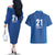 Caribbean Cricket Barbados Custom Couples Matching Off The Shoulder Long Sleeve Dress and Hawaiian Shirt Strike of the Tridents - Wonder Print Shop