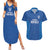 Caribbean Cricket Barbados Custom Couples Matching Summer Maxi Dress and Hawaiian Shirt Strike of the Tridents - Wonder Print Shop