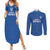 Caribbean Cricket Barbados Custom Couples Matching Summer Maxi Dress and Long Sleeve Button Shirt Strike of the Tridents - Wonder Print Shop