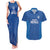 Caribbean Cricket Barbados Custom Couples Matching Tank Maxi Dress and Hawaiian Shirt Strike of the Tridents - Wonder Print Shop