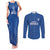 Caribbean Cricket Barbados Custom Couples Matching Tank Maxi Dress and Long Sleeve Button Shirt Strike of the Tridents - Wonder Print Shop