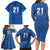 Caribbean Cricket Barbados Custom Family Matching Long Sleeve Bodycon Dress and Hawaiian Shirt Strike of the Tridents - Wonder Print Shop