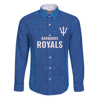 Caribbean Cricket Barbados Custom Family Matching Long Sleeve Bodycon Dress and Hawaiian Shirt Strike of the Tridents - Wonder Print Shop