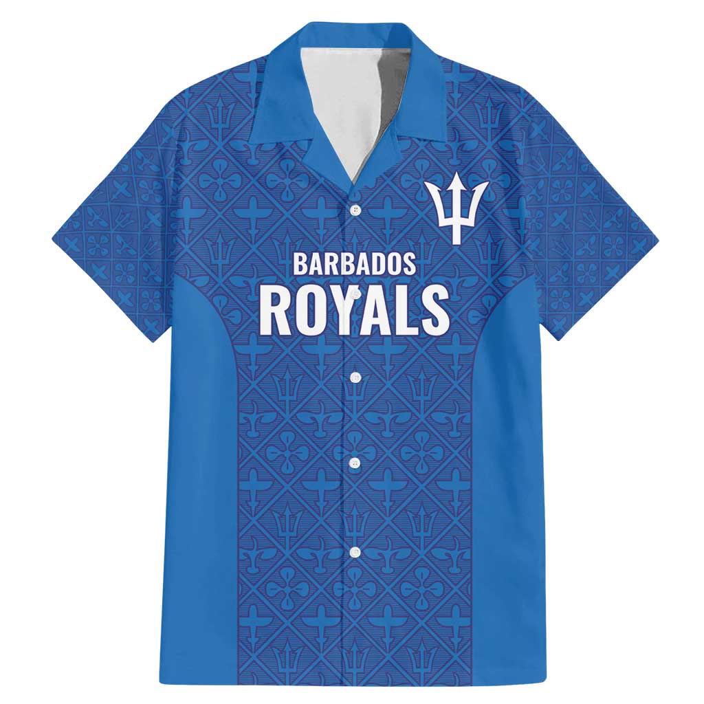 Caribbean Cricket Barbados Custom Family Matching Mermaid Dress and Hawaiian Shirt Strike of the Tridents - Wonder Print Shop