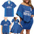 Caribbean Cricket Barbados Custom Family Matching Off Shoulder Short Dress and Hawaiian Shirt Strike of the Tridents - Wonder Print Shop