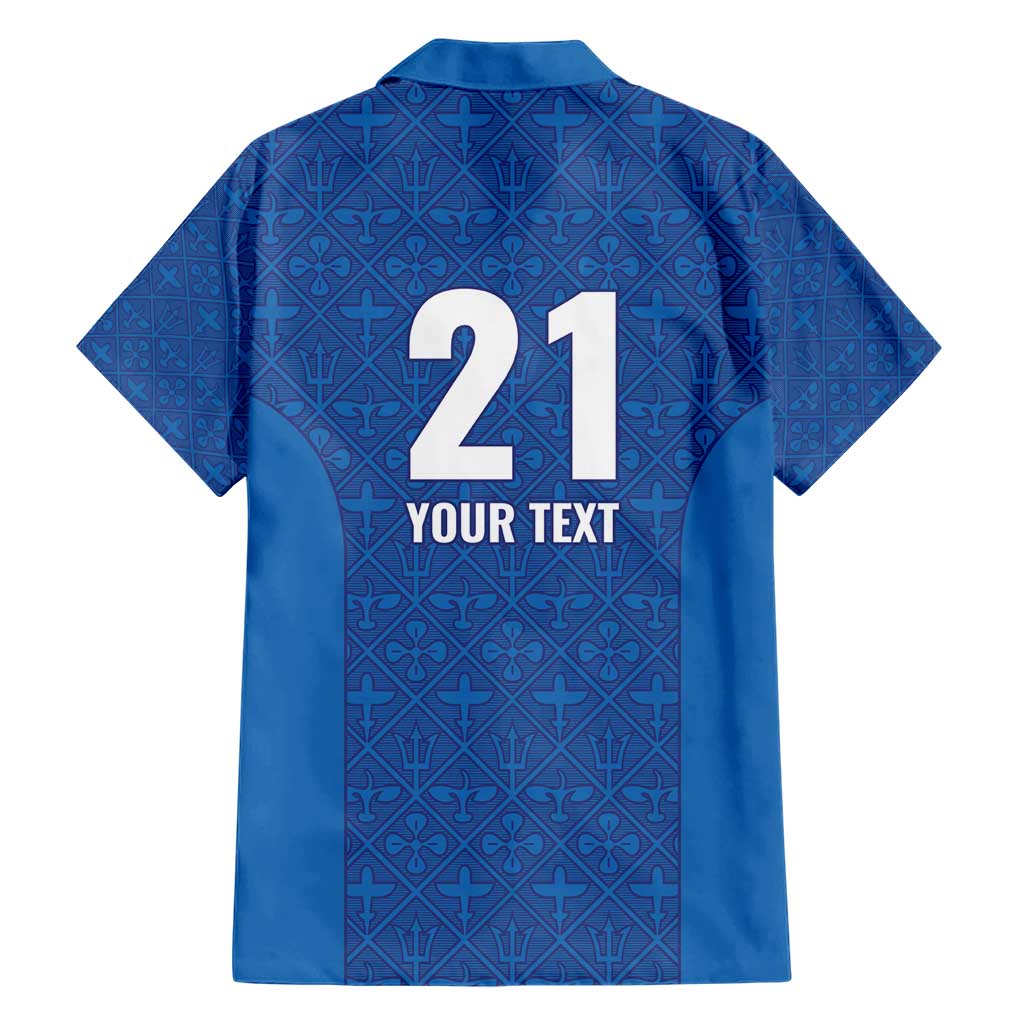 Caribbean Cricket Barbados Custom Hawaiian Shirt Strike of the Tridents - Wonder Print Shop