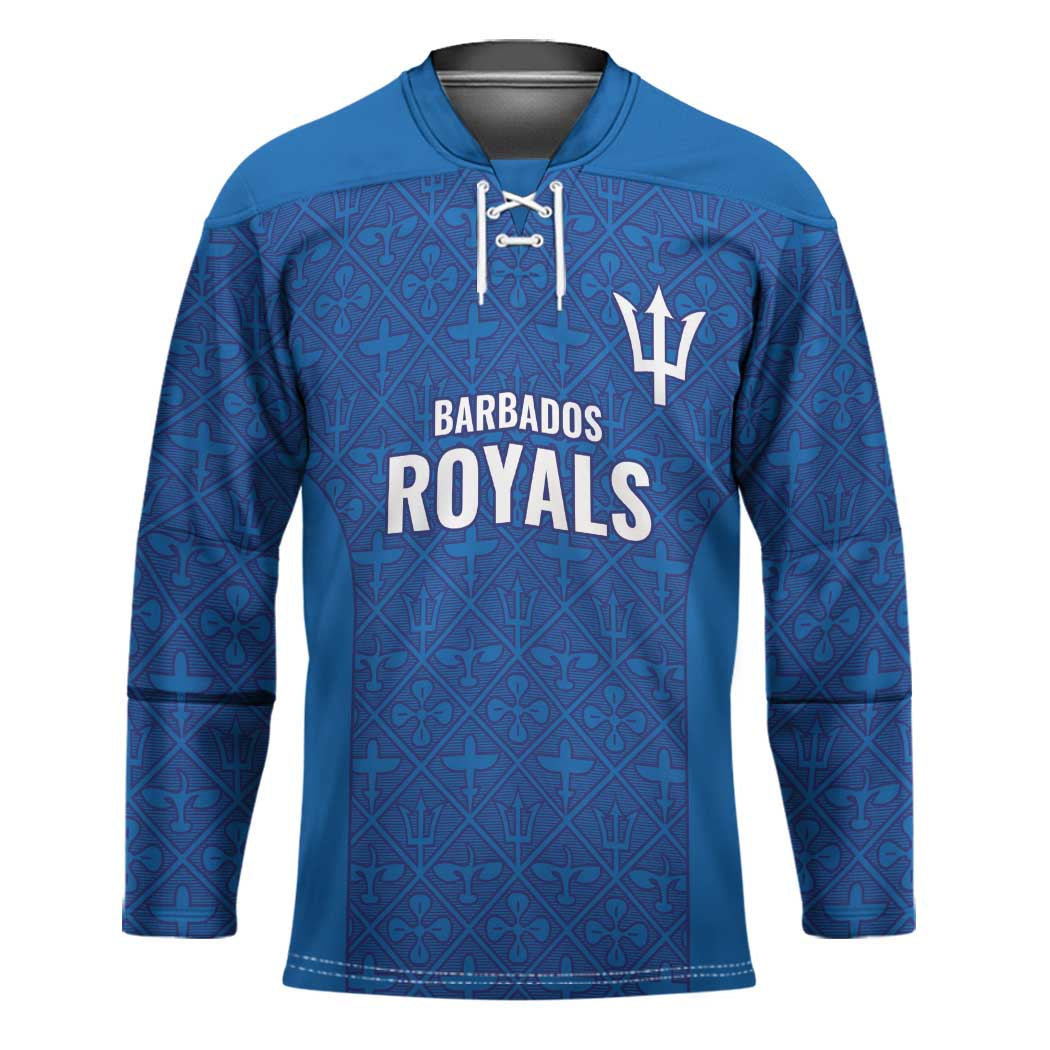 Caribbean Cricket Barbados Custom Hockey Jersey Strike of the Tridents - Wonder Print Shop