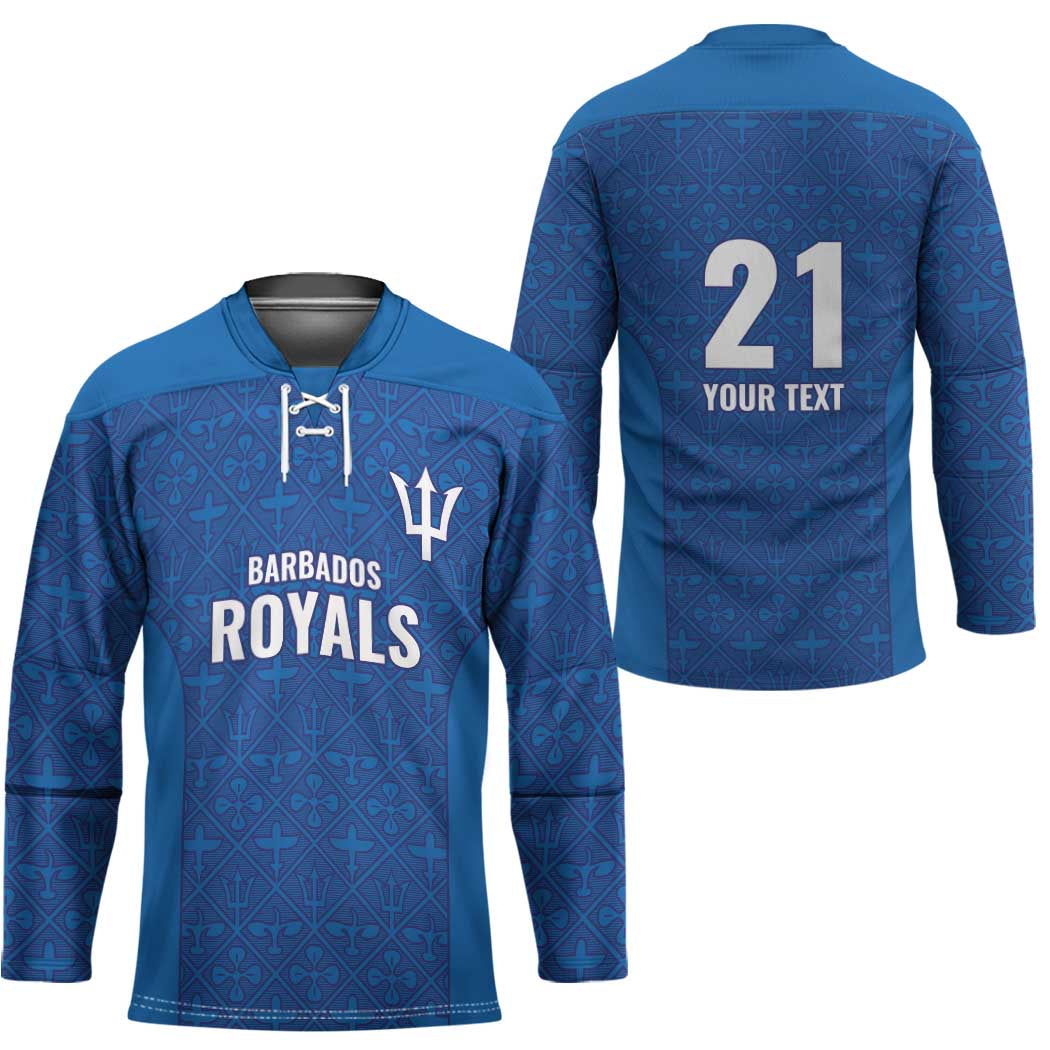 Caribbean Cricket Barbados Custom Hockey Jersey Strike of the Tridents - Wonder Print Shop