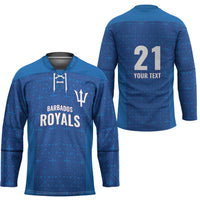 Caribbean Cricket Barbados Custom Hockey Jersey Strike of the Tridents - Wonder Print Shop