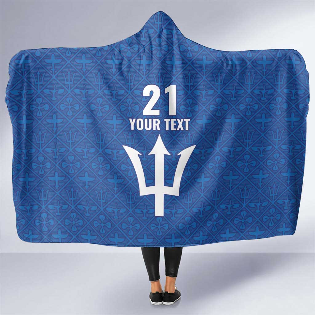 Caribbean Cricket Barbados Custom Hooded Blanket Strike of the Tridents - Wonder Print Shop