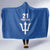 Caribbean Cricket Barbados Custom Hooded Blanket Strike of the Tridents - Wonder Print Shop