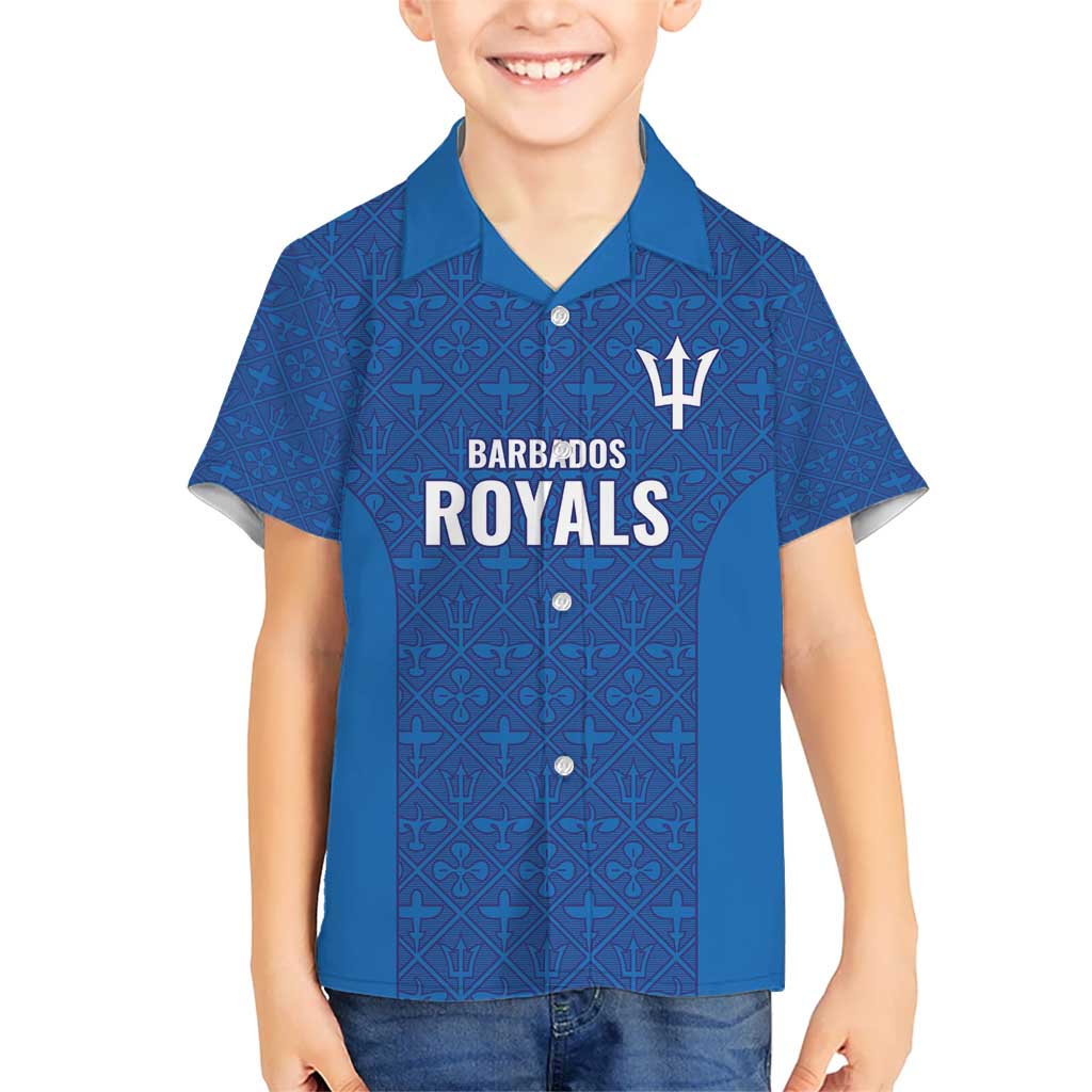 Caribbean Cricket Barbados Custom Kid Hawaiian Shirt Strike of the Tridents - Wonder Print Shop