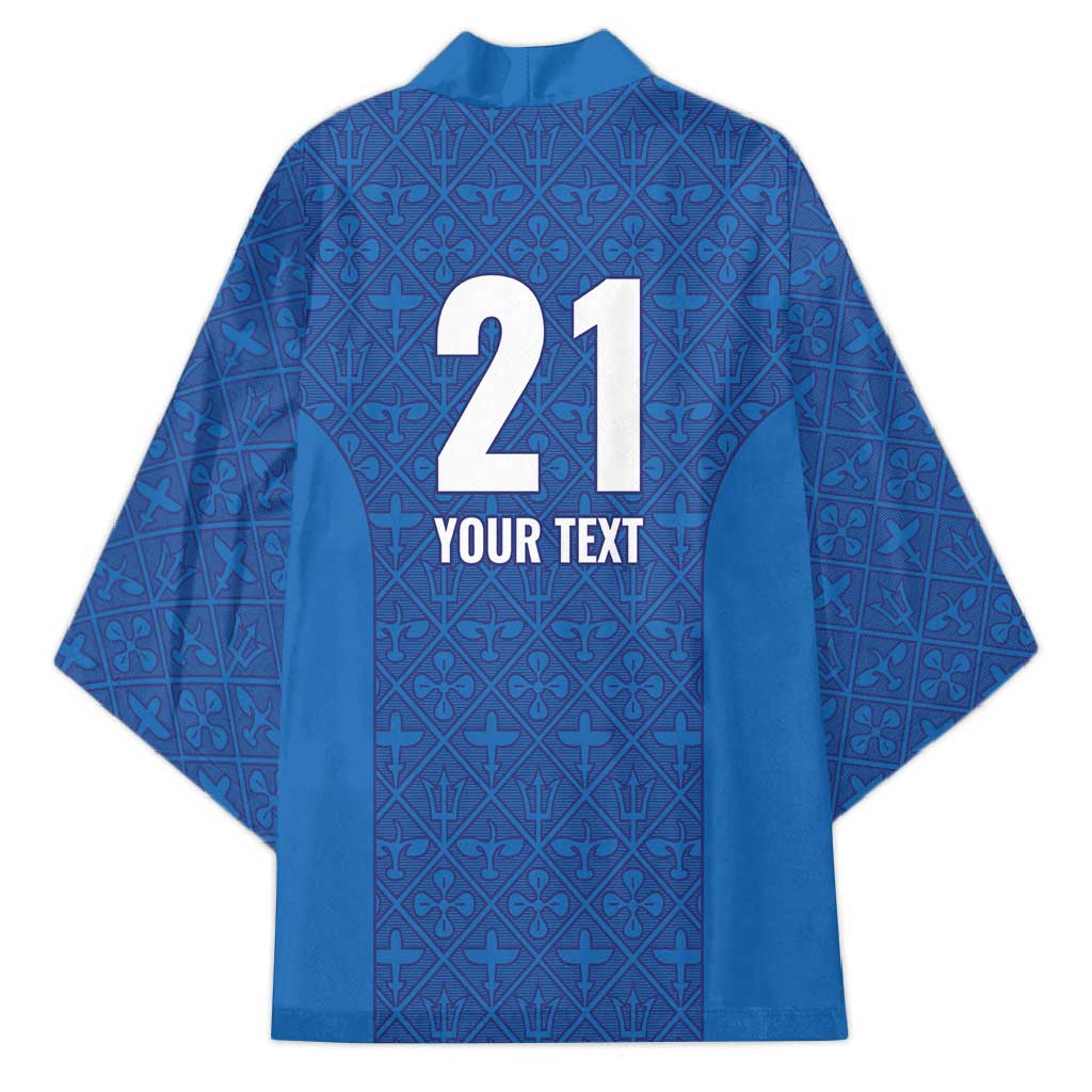 Caribbean Cricket Barbados Custom Kimono Strike of the Tridents - Wonder Print Shop