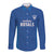 Caribbean Cricket Barbados Custom Long Sleeve Button Shirt Strike of the Tridents - Wonder Print Shop
