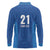 Caribbean Cricket Barbados Custom Long Sleeve Polo Shirt Strike of the Tridents - Wonder Print Shop