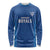 Caribbean Cricket Barbados Custom Long Sleeve Shirt Strike of the Tridents - Wonder Print Shop